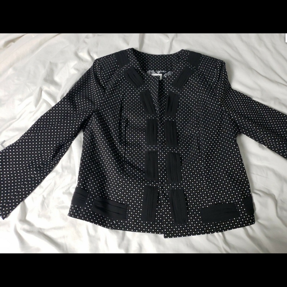 Cabi Women’s Black Polka Dot Jacket - Picture 3 of 6